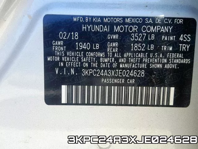 3KPC24A3XJE024628 фото 2