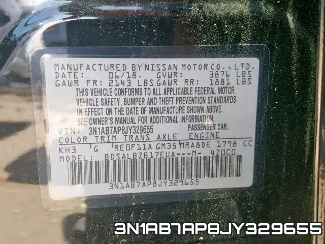 3N1AB7AP8JY329655 фото 2