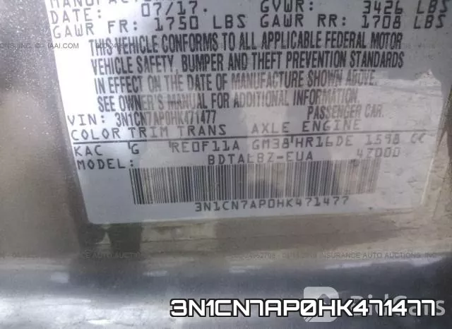 3N1CN7AP0HK471477 фото 10