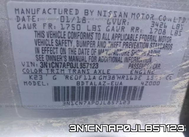 3N1CN7AP0JL857123 фото 10
