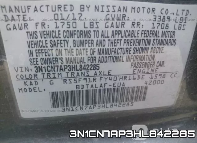 3N1CN7AP3HL842285 фото 10
