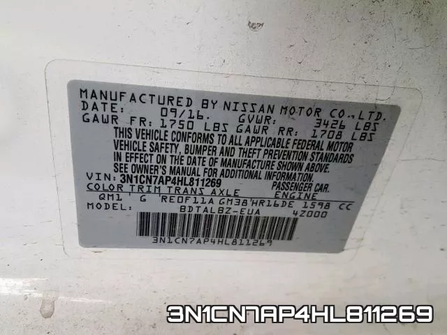 3N1CN7AP4HL811269 фото 2