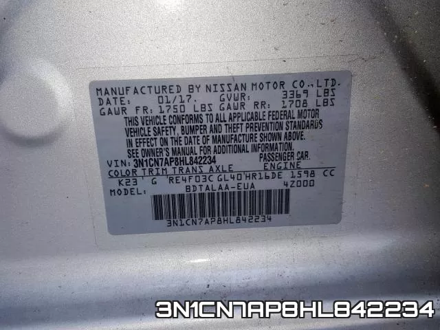 3N1CN7AP8HL842234 фото 2
