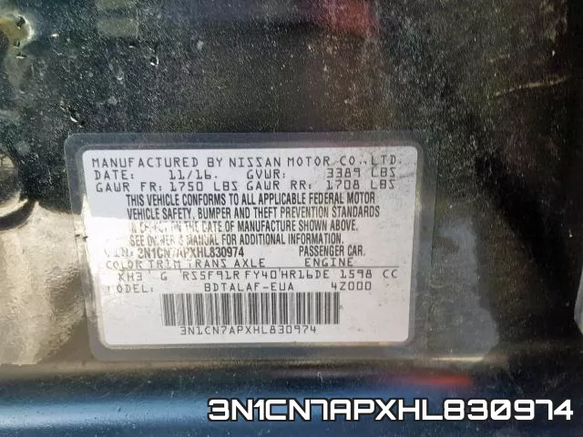 3N1CN7APXHL830974 фото 2