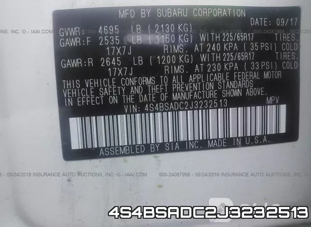 4S4BSADC2J3232513 фото 9