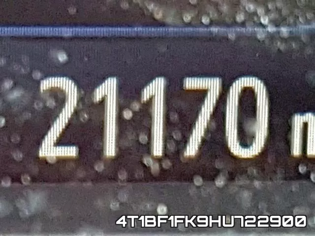 4T1BF1FK9HU722900 фото 9