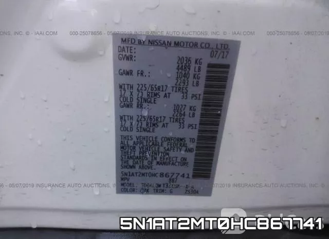 5N1AT2MT0HC867741 фото 10