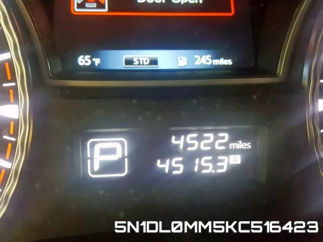 5N1DL0MM5KC516423 фото 9