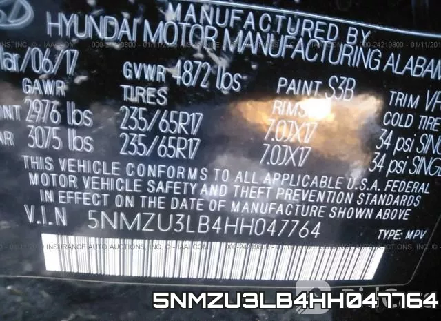5NMZU3LB4HH047764 фото 9