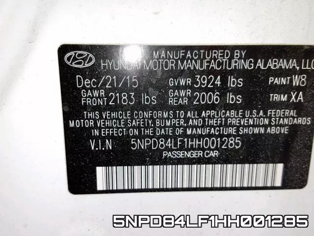 5NPD84LF1HH001285 фото 2