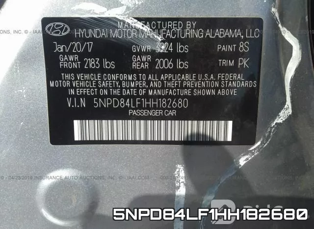 5NPD84LF1HH182680 фото 10