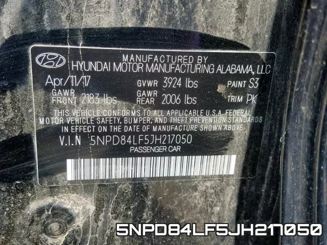 5NPD84LF5JH217050 фото 2
