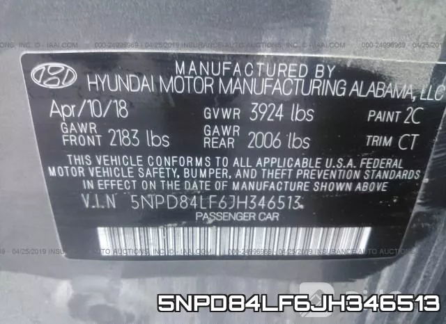 5NPD84LF6JH346513 фото 10