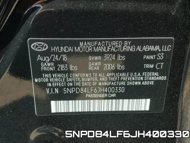 5NPD84LF6JH400330 фото 2