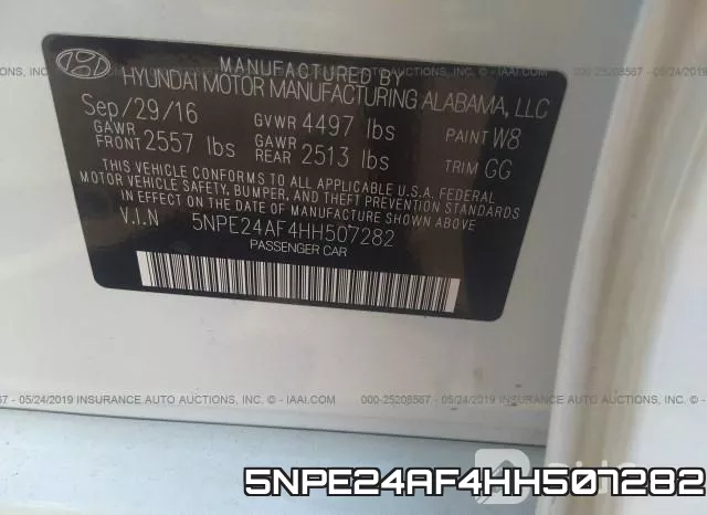 5NPE24AF4HH507282 фото 10