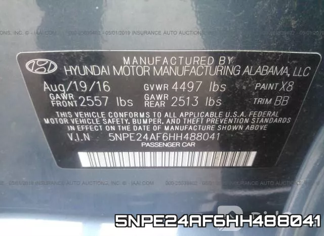 5NPE24AF6HH488041 фото 9