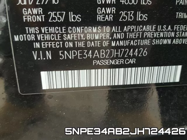 5NPE34AB2JH724426 фото 2