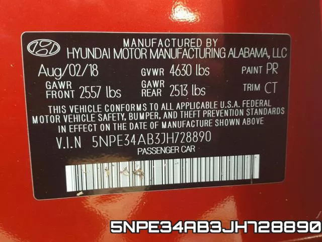 5NPE34AB3JH728890 фото 2