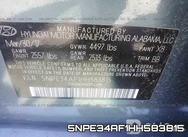 5NPE34AF1HH583815 фото 10
