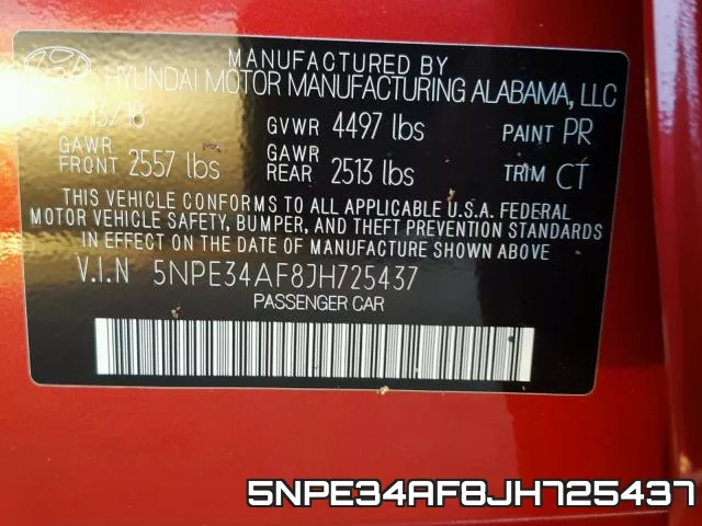 5NPE34AF8JH725437 фото 2
