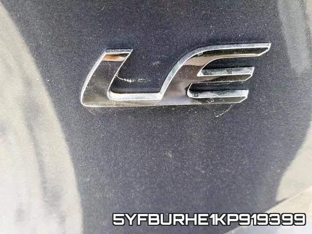 5YFBURHE1KP919399 фото 10