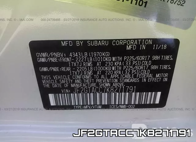 JF2GTACC7K8271791 фото 10