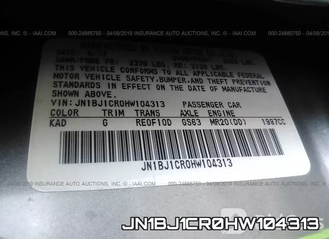 JN1BJ1CR0HW104313 фото 10