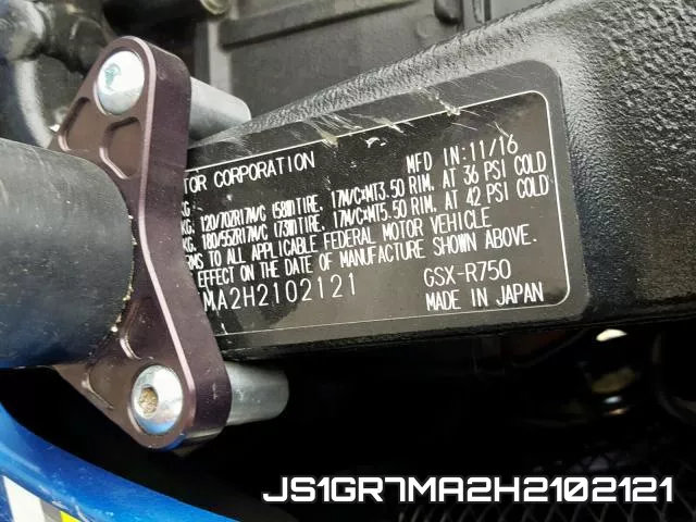 JS1GR7MA2H2102121 фото 2