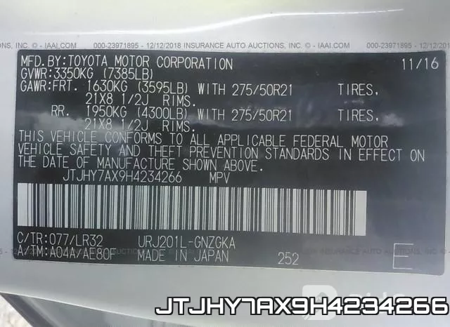 JTJHY7AX9H4234266 фото 10