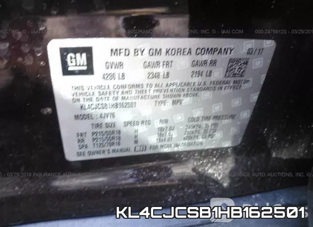 KL4CJCSB1HB162501 фото 10