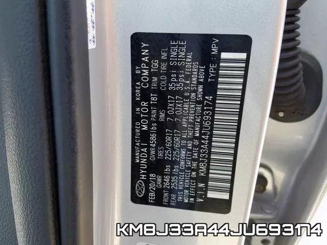 KM8J33A44JU693174 фото 2