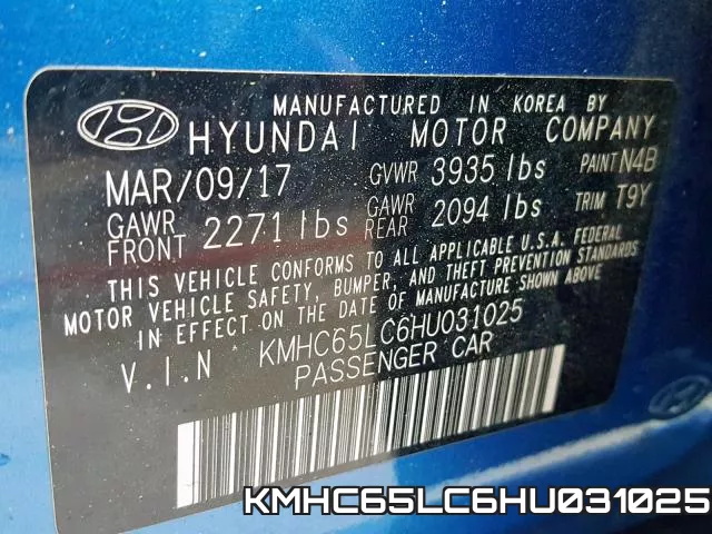 KMHC65LC6HU031025 фото 2