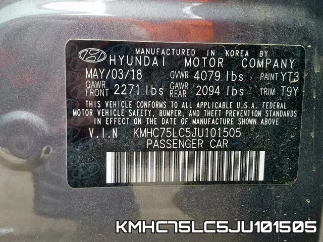 KMHC75LC5JU101505 фото 2