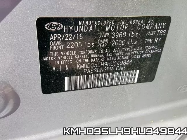 KMHD35LH9HU349844 фото 2