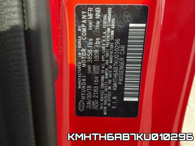 KMHTH6AB7KU010296 фото 2