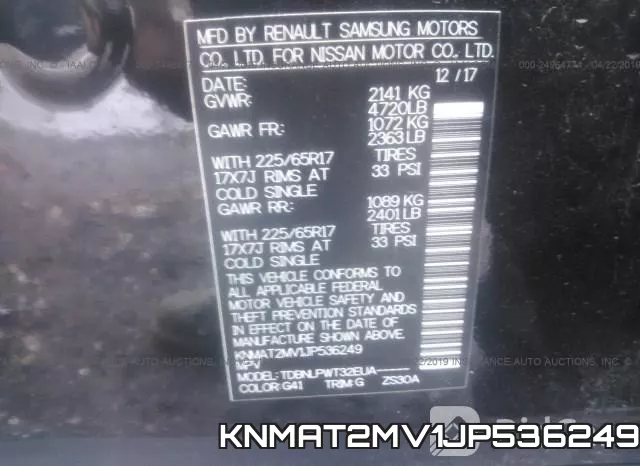 KNMAT2MV1JP536249 фото 10