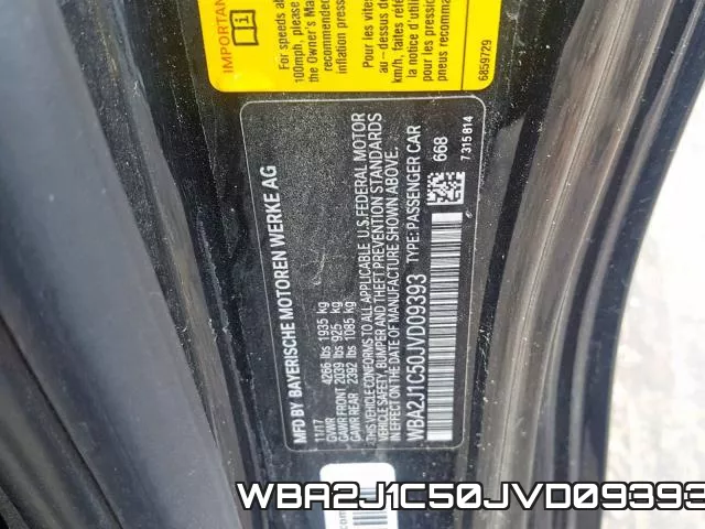 WBA2J1C50JVD09393 фото 2
