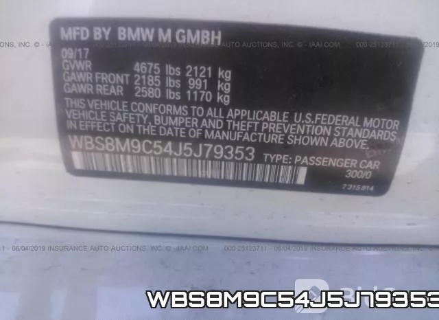 WBS8M9C54J5J79353 фото 10
