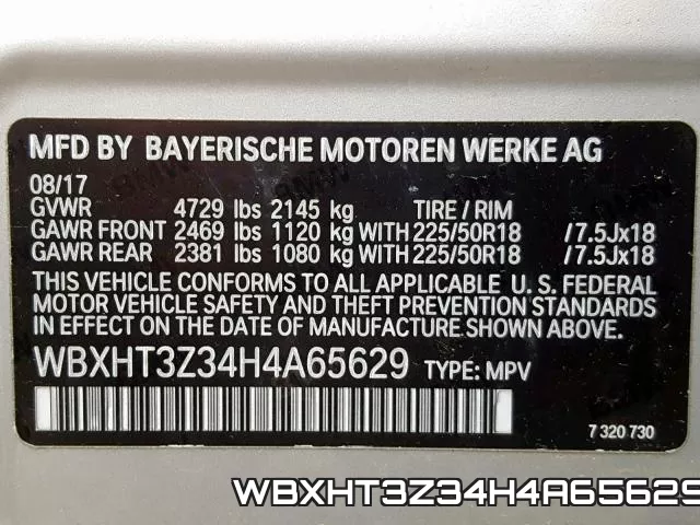 WBXHT3Z34H4A65629 фото 2