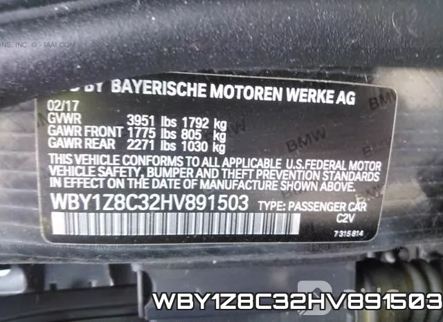WBY1Z8C32HV891503 фото 10