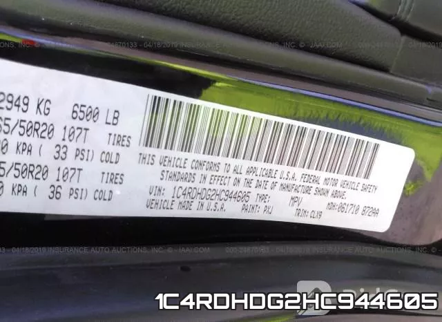 1C4RDHDG2HC944605 фото 10