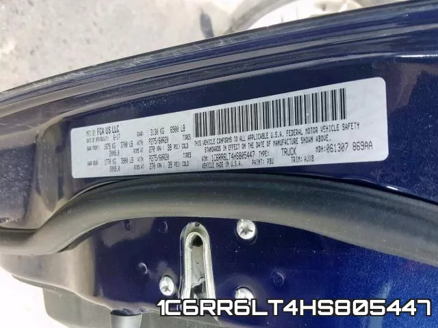 1C6RR6LT4HS805447 фото 2