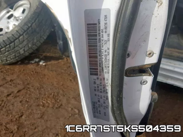 1C6RR7ST5KS504359 фото 2