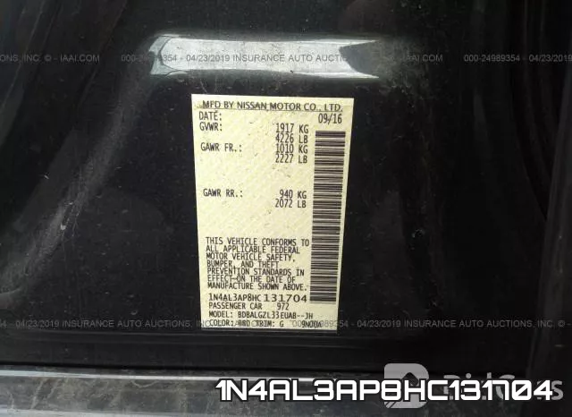 1N4AL3AP8HC131704 фото 10