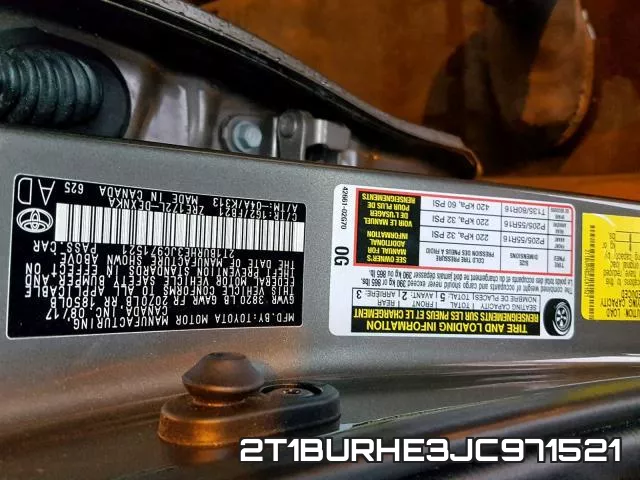 2T1BURHE3JC971521 фото 2