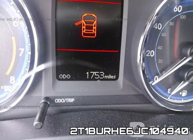 2T1BURHE6JC104940 фото 8