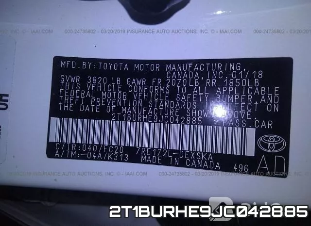 2T1BURHE9JC042885 фото 10
