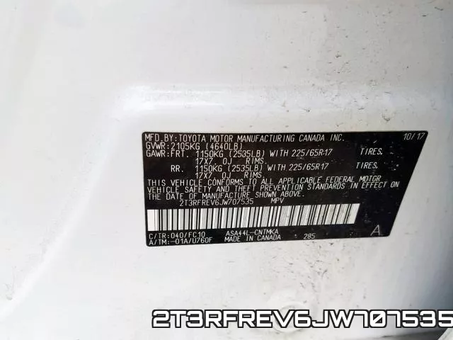 2T3RFREV6JW707535 фото 2