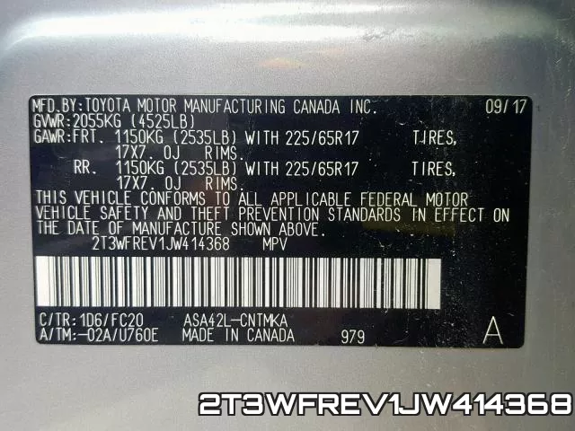 2T3WFREV1JW414368 фото 2