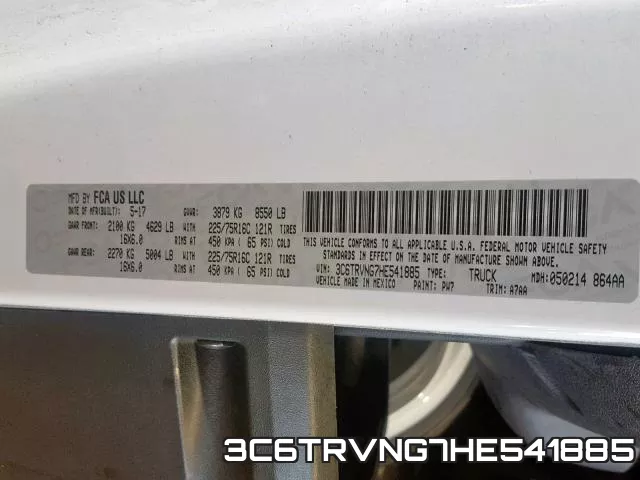 3C6TRVNG7HE541885 фото 2